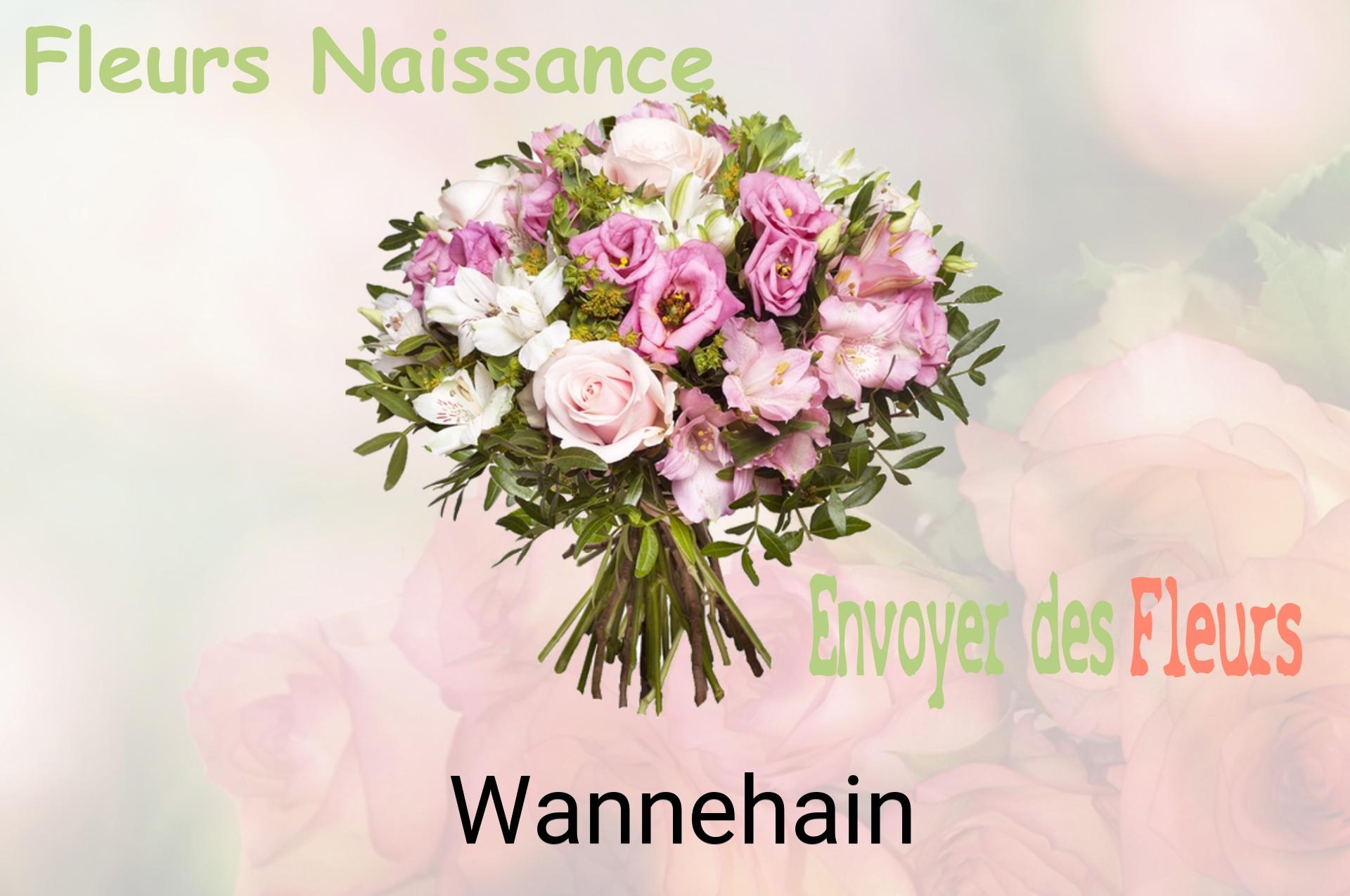 Bouquet de fleurs de naissance livré à Wannehain