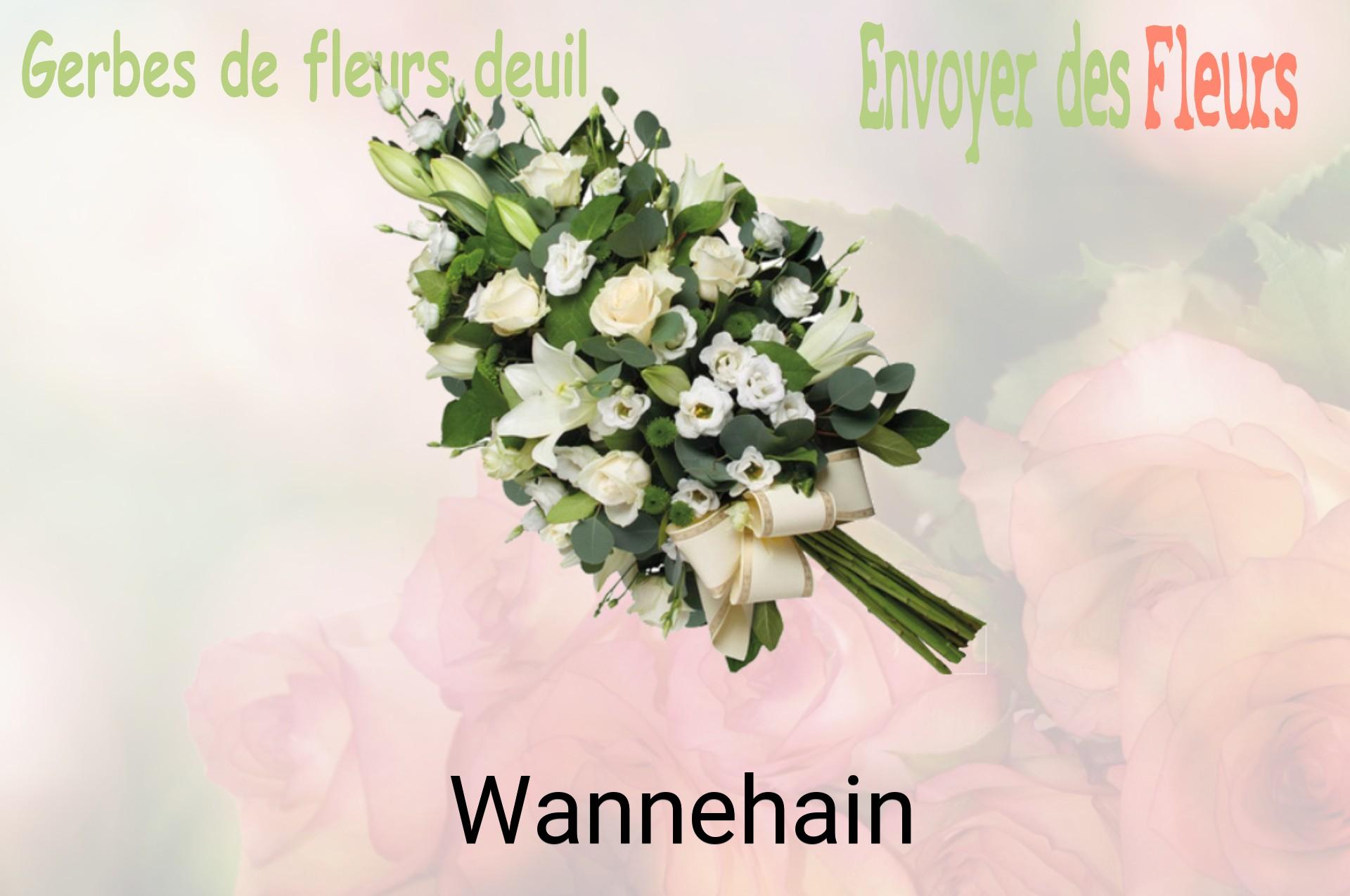 Gerbe de fleurs de deuil livrée à Wannehain